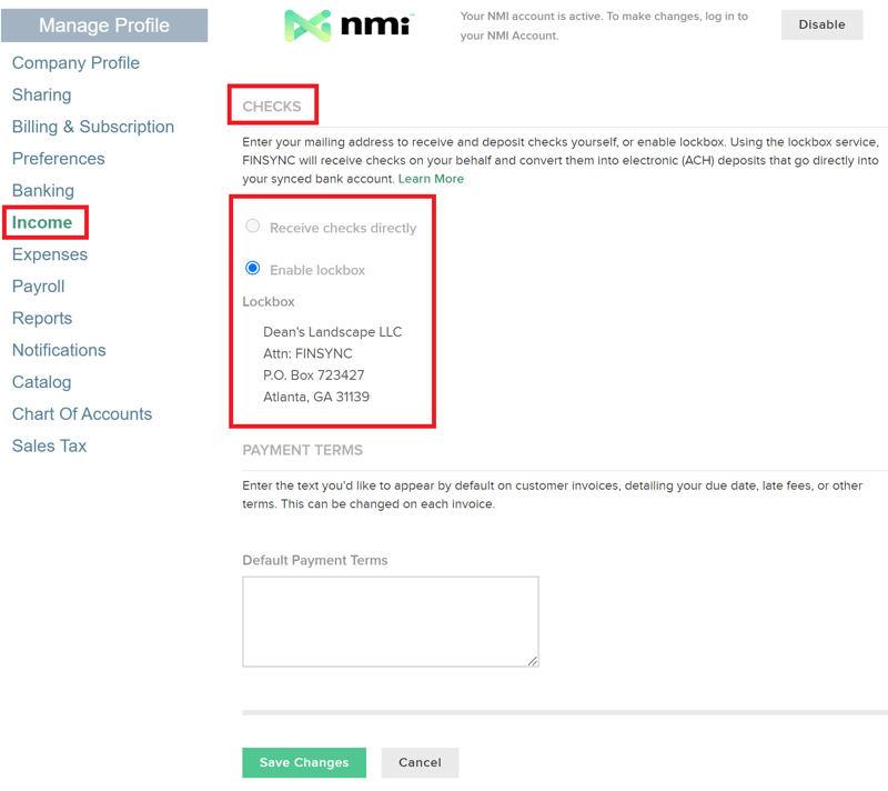 How to Enable Lockbox for Receiving Payments by Check