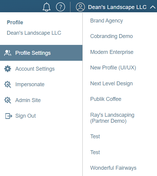 Profile Settings