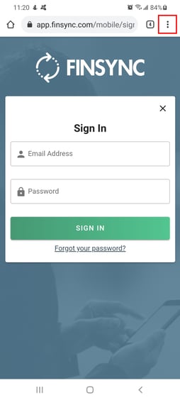android - signin screen