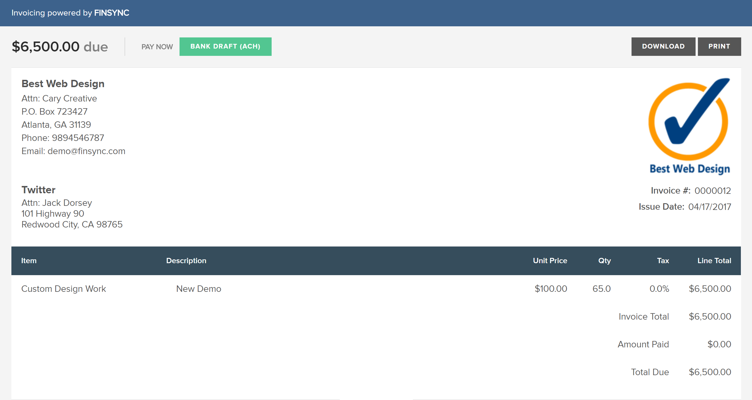 Invoices: Add Your Logo to Invoices